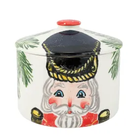 VIETRI Nutcracker Biscotti Jar