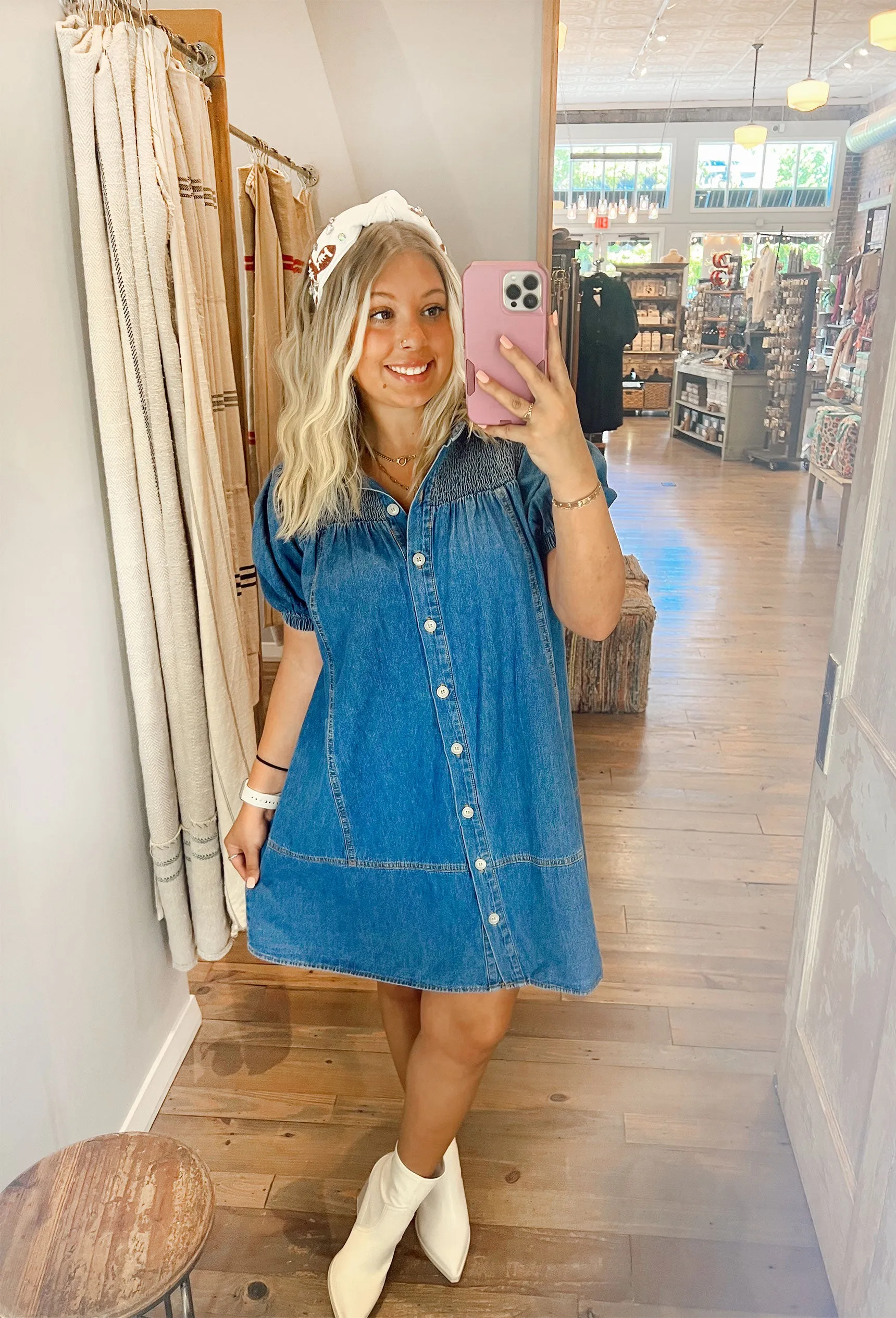 Western Skies Denim Dress