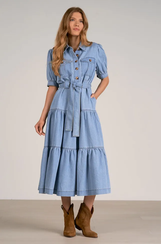 Wyatt Dress -- Denim