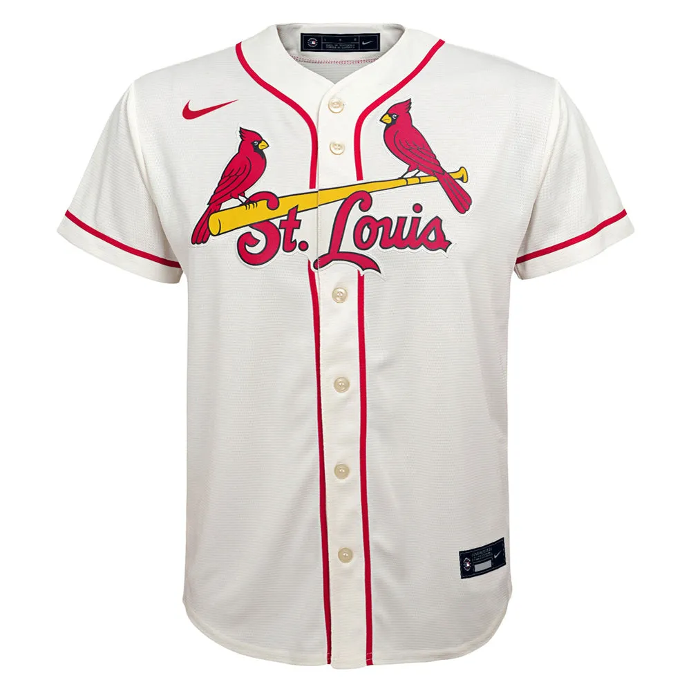 Youth St. Louis Cardinals Nolan Arenado Alternate Player Jersey - Cream