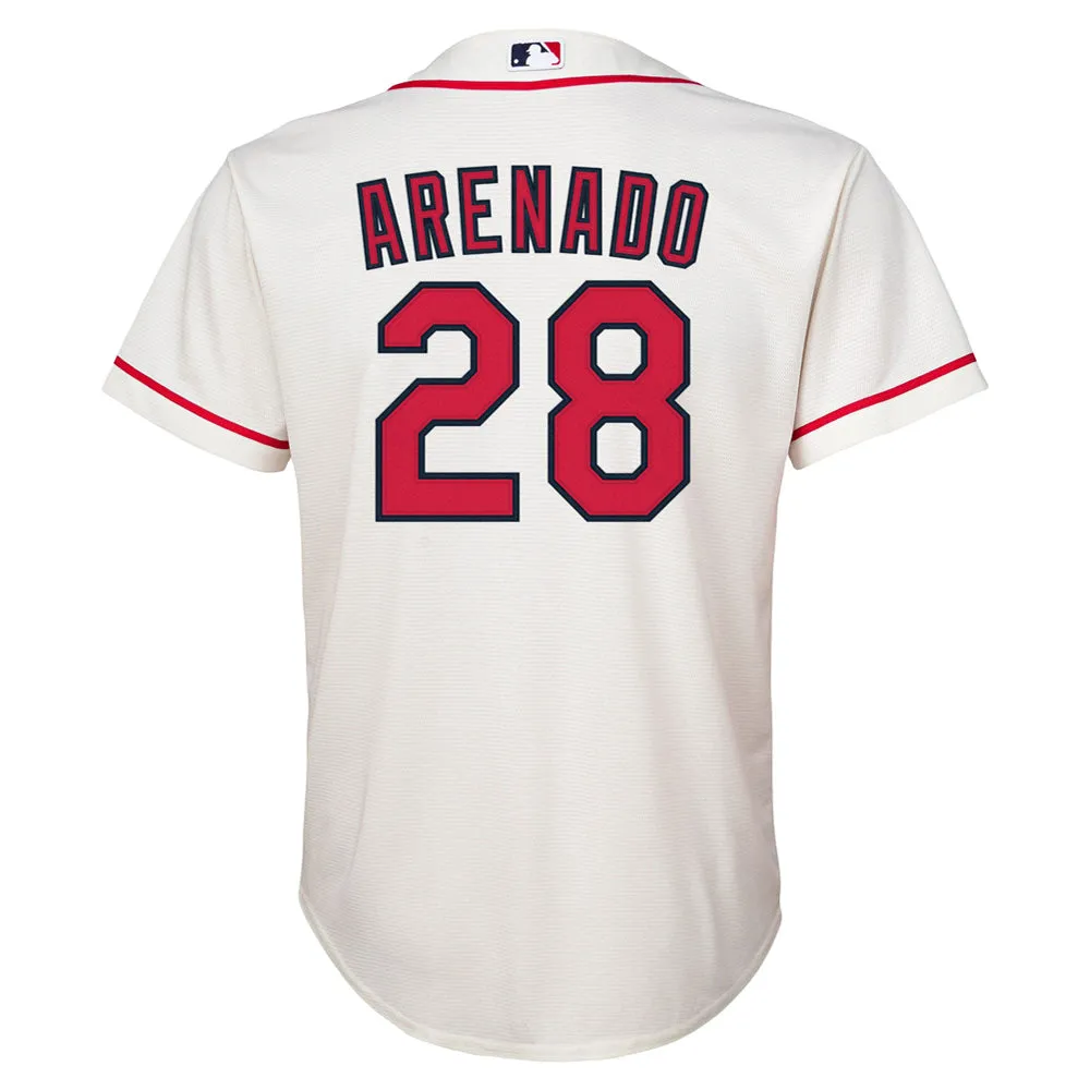 Youth St. Louis Cardinals Nolan Arenado Alternate Player Jersey - Cream